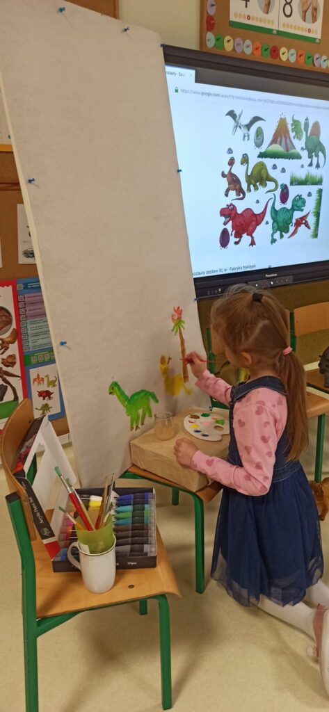 Zabawy z dinozaurami grupa ''Tygryski''