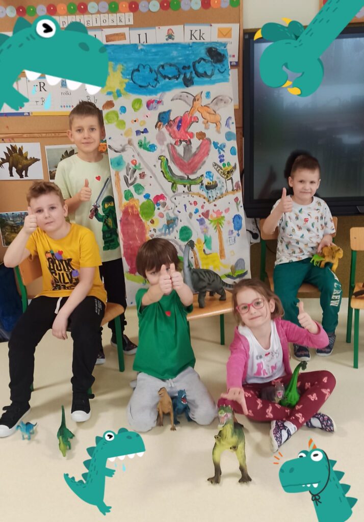 Zabawy z dinozaurami grupa ''Tygryski''
