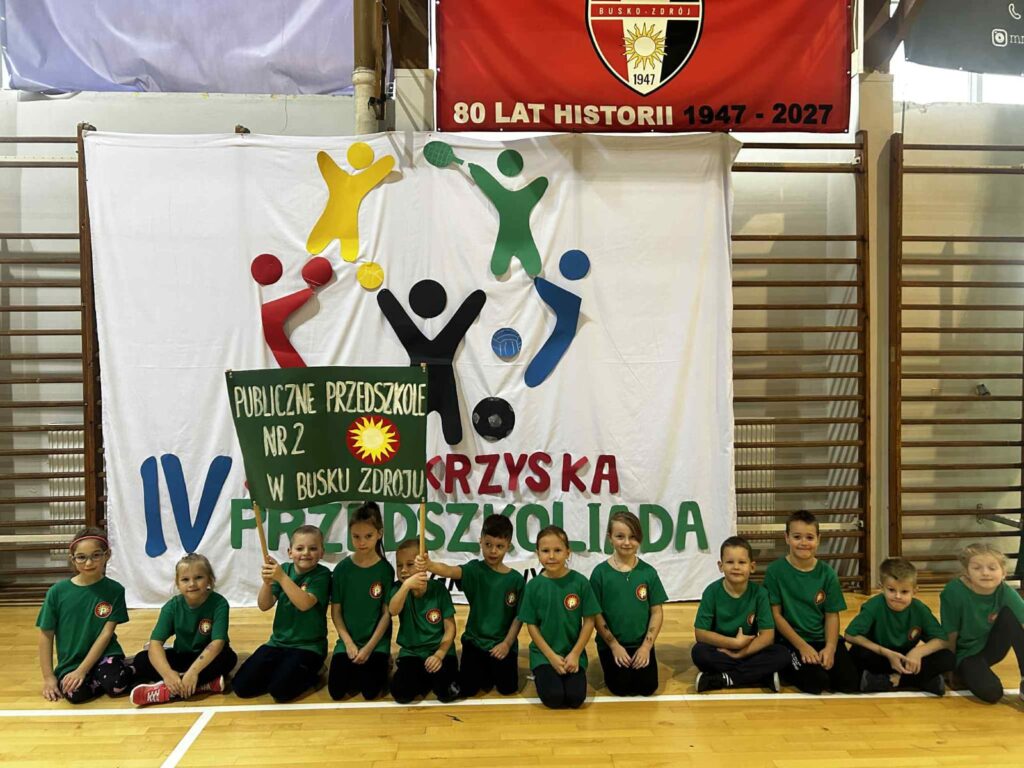 Reprezentacja "Pszczółek" na IV Świętokrzyskiej Przedszkoliadzie.