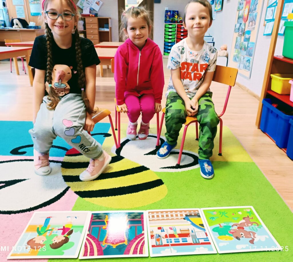 "Mistrz Historyjek" warsztaty logopedyczne w grupie "Motylki".