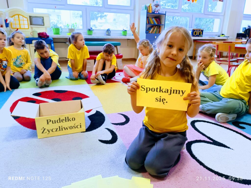 Dzieci z grupy "Motylki" obchodziły Dzień Życzliwości.