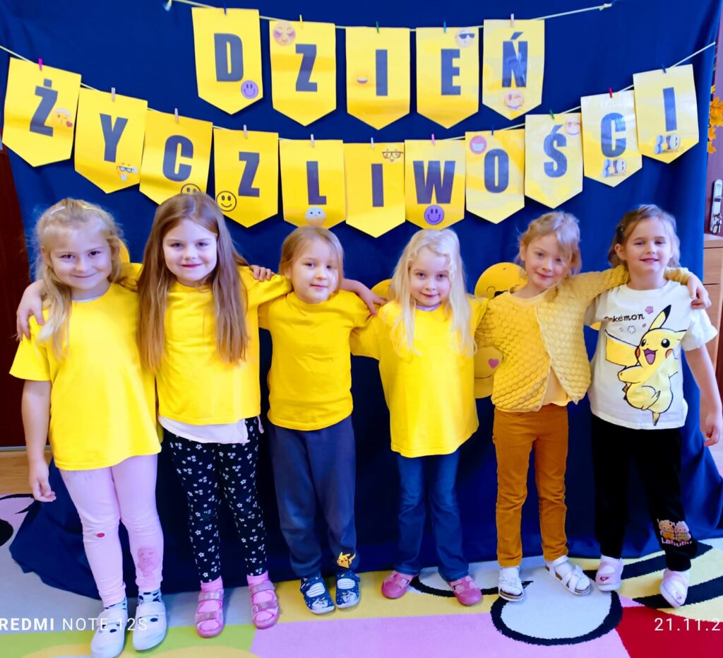 Dzieci z grupy "Motylki" obchodziły Dzień Życzliwości.