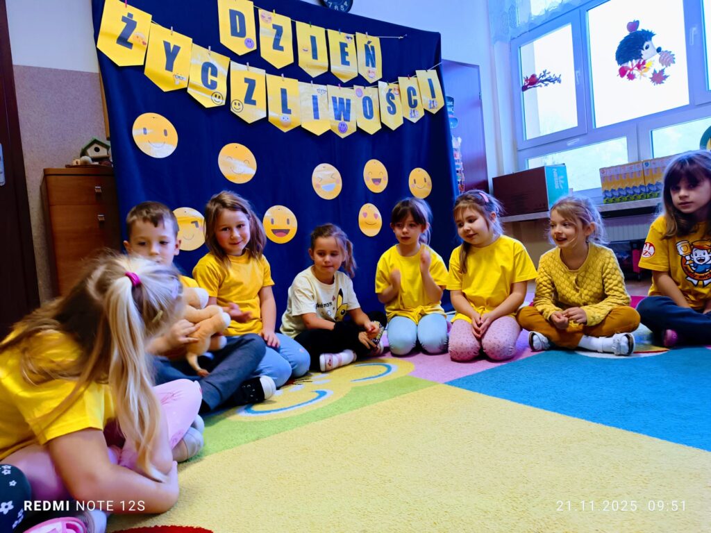 Dzieci z grupy "Motylki" obchodziły Dzień Życzliwości.