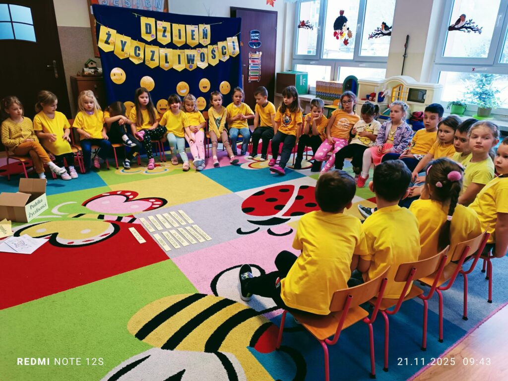 Dzieci z grupy "Motylki" obchodziły Dzień Życzliwości.