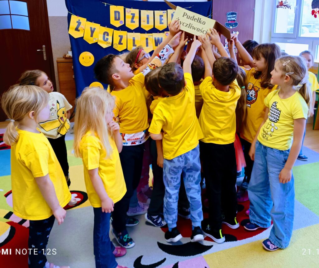 Dzieci z grupy "Motylki" obchodziły Dzień Życzliwości.