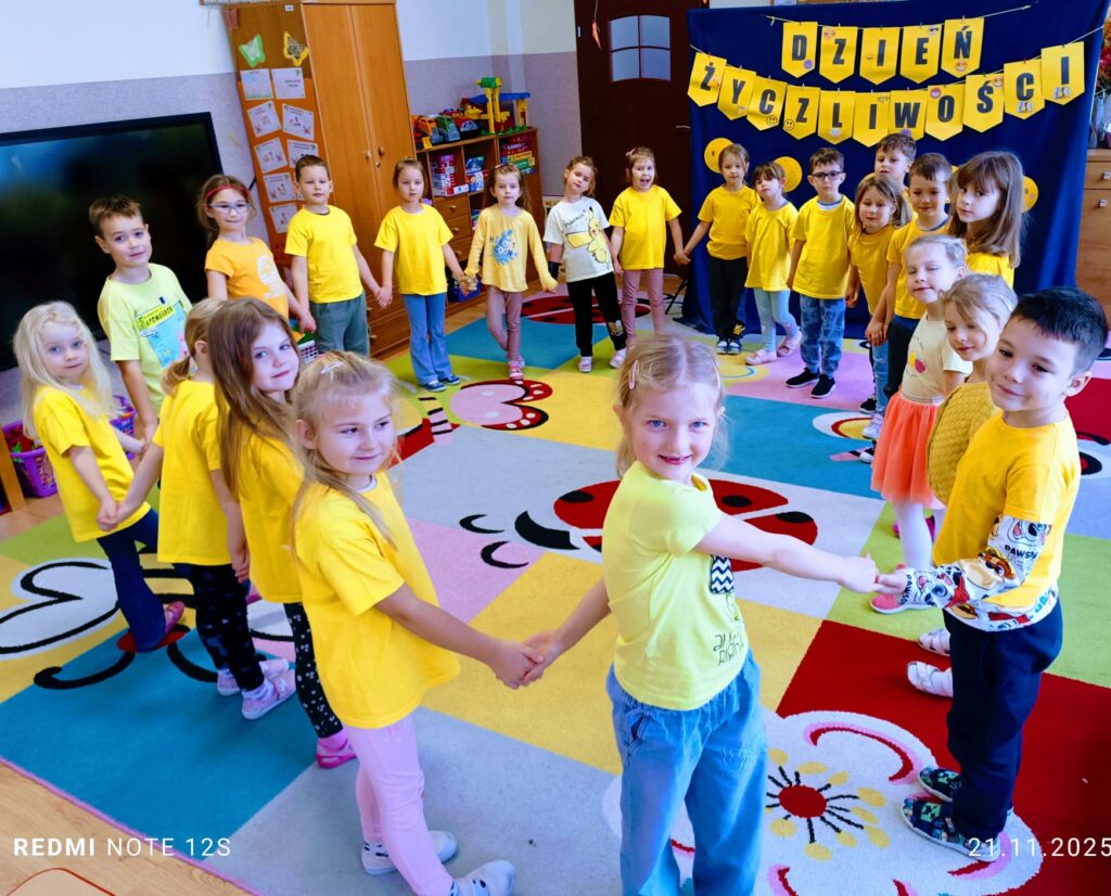 Dzieci z grupy "Motylki" obchodziły Dzień Życzliwości.