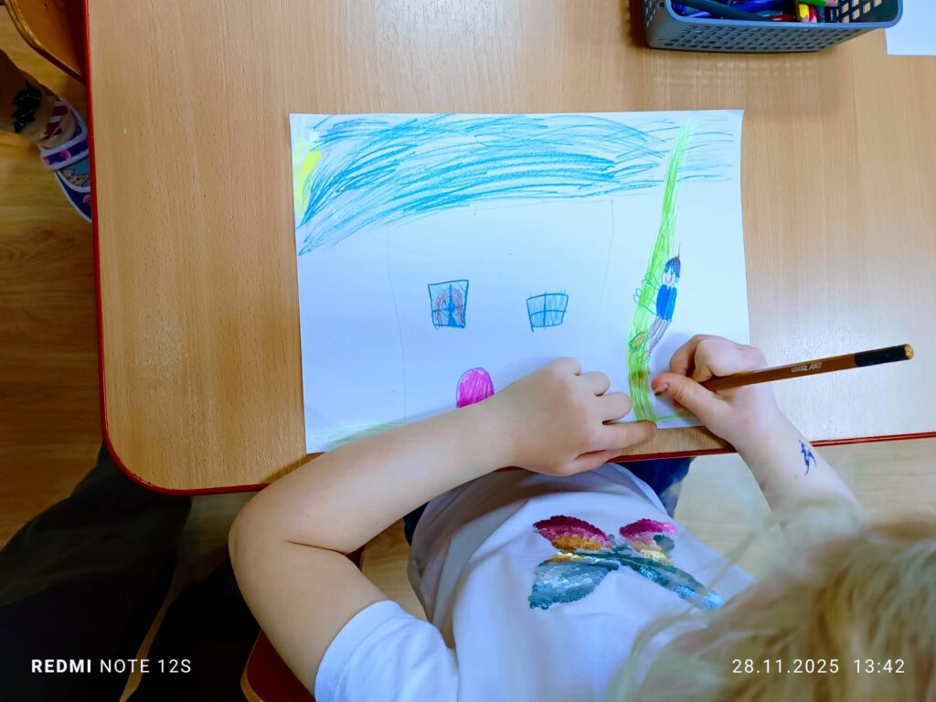 Praca pod tytułem "Bohater mojej ulubionej książki" w grupie "Motylki".