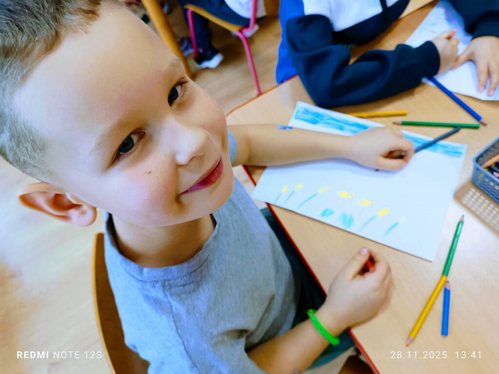 Praca pod tytułem "Bohater mojej ulubionej książki" w grupie "Motylki".