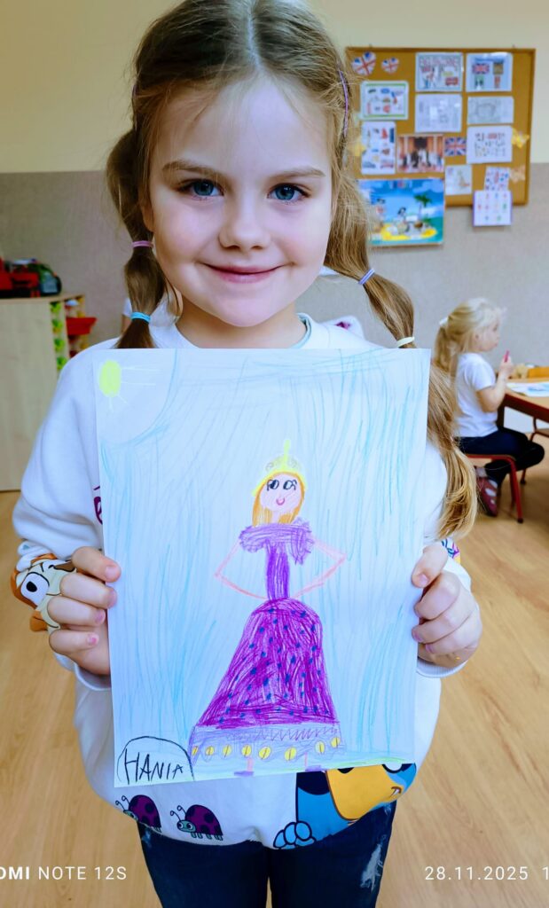 Praca pod tytułem "Bohater mojej ulubionej książki" w grupie "Motylki".