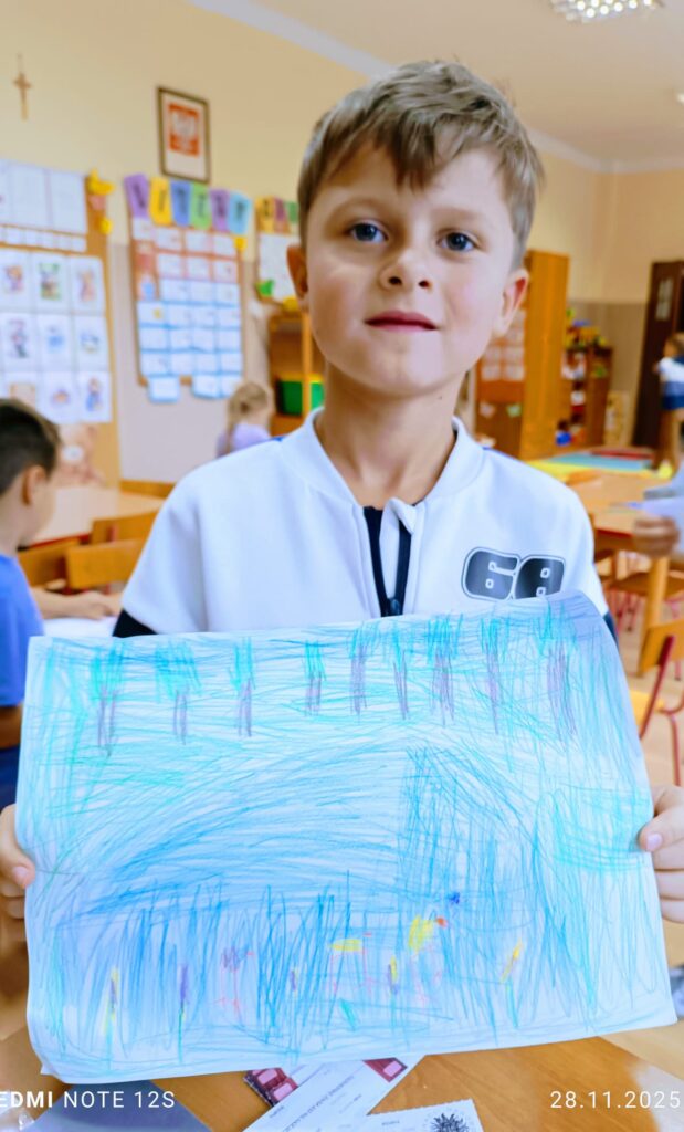 Praca pod tytułem "Bohater mojej ulubionej książki" w grupie "Motylki".