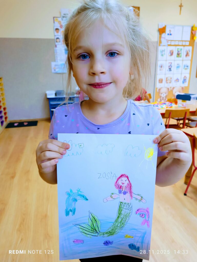 Praca pod tytułem "Bohater mojej ulubionej książki" w grupie "Motylki".