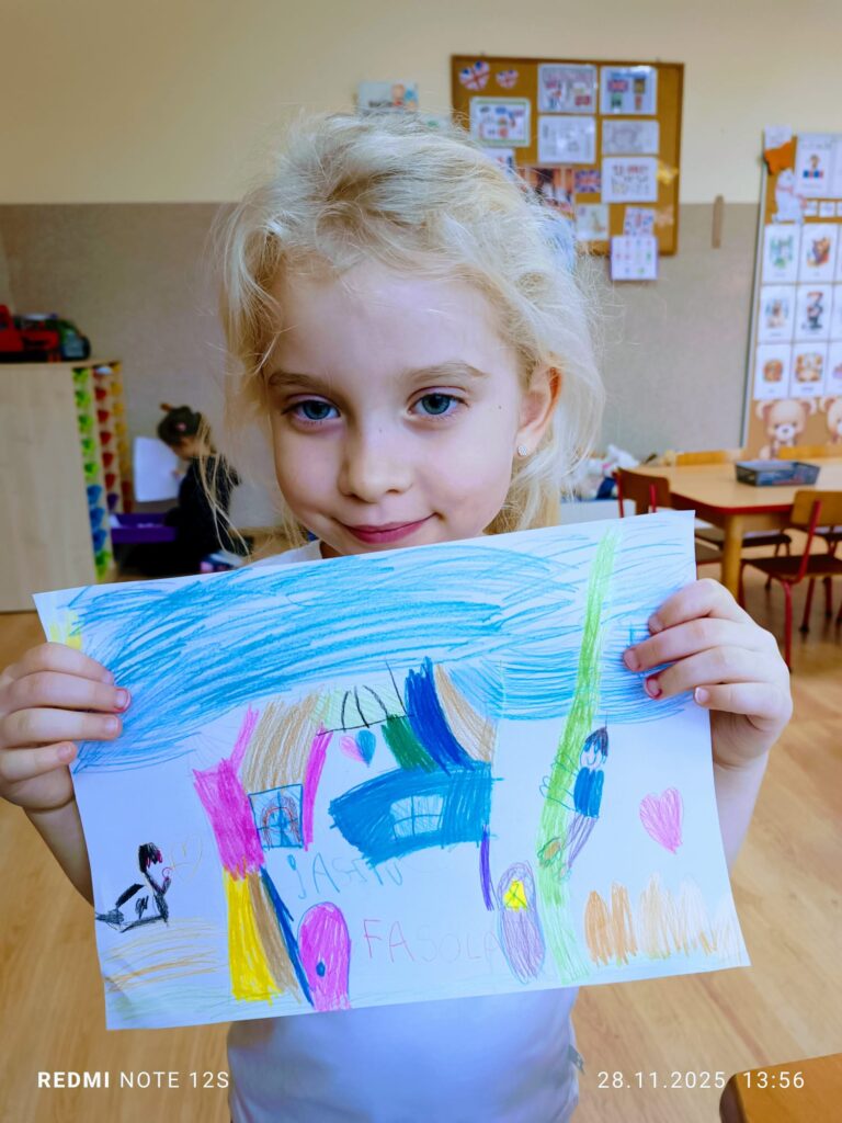 Praca pod tytułem "Bohater mojej ulubionej książki" w grupie "Motylki".