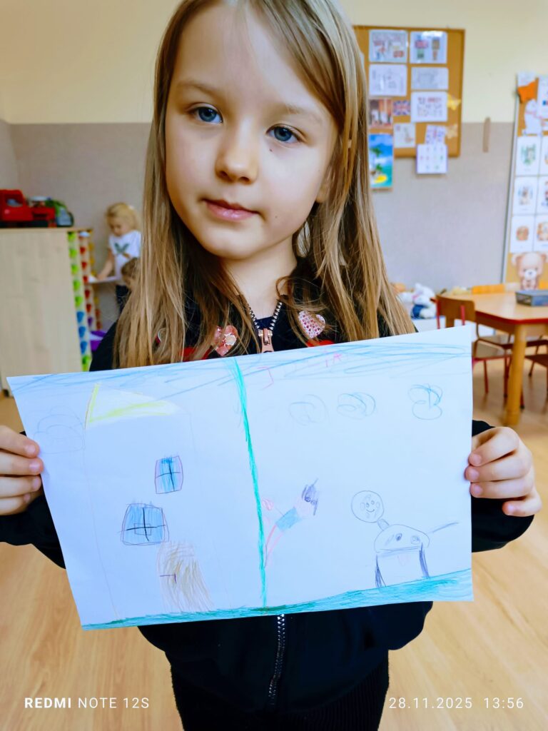 Praca pod tytułem "Bohater mojej ulubionej książki" w grupie "Motylki".