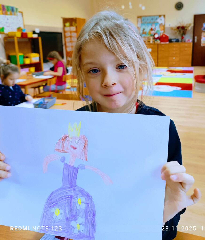 Praca pod tytułem "Bohater mojej ulubionej książki" w grupie "Motylki".