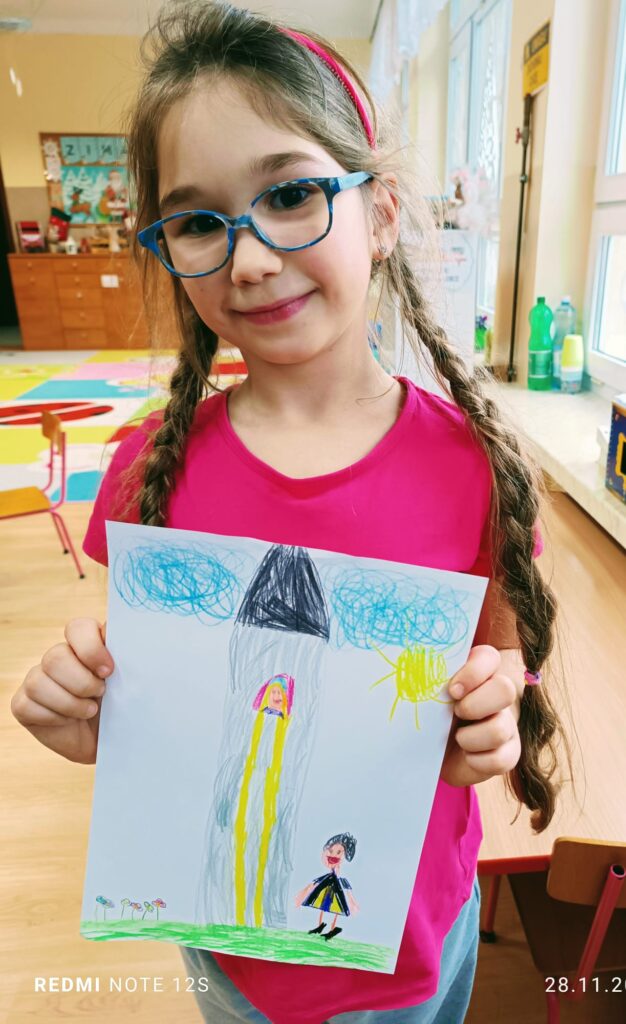 Praca pod tytułem "Bohater mojej ulubionej książki" w grupie "Motylki".