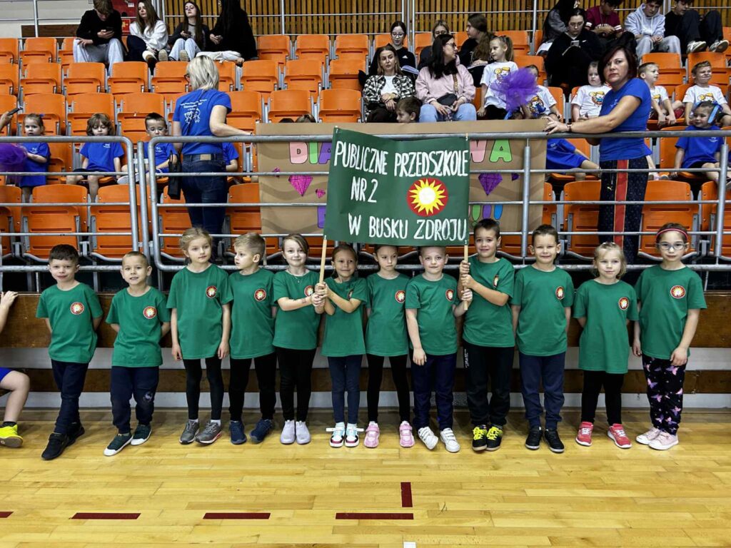 Reprezentacja Publicznego Przedszkola Nr 2 w IV Świętokrzyskiej Przedszkoliadzie.