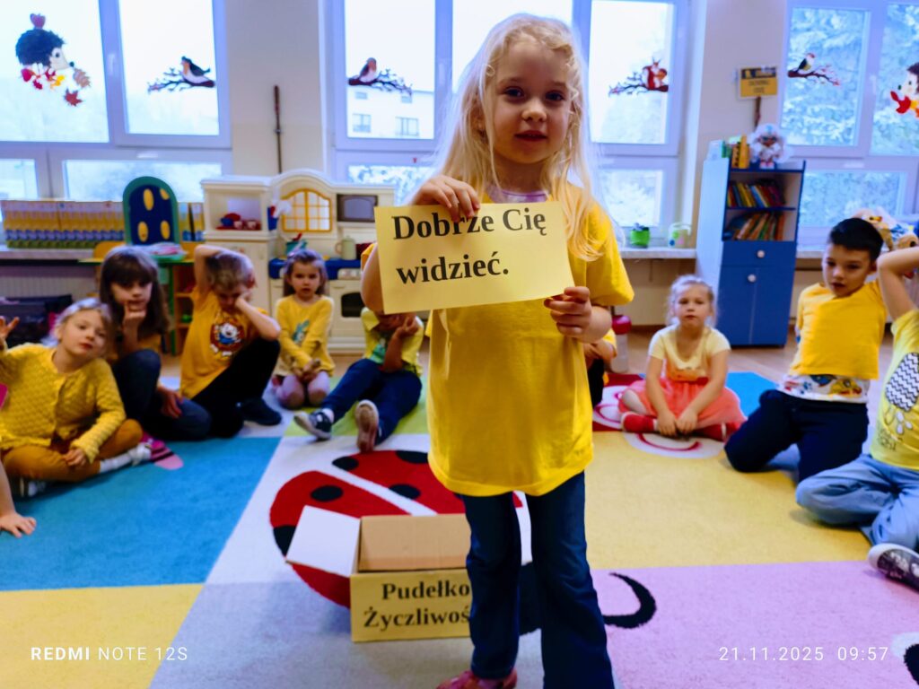 Dzieci z grupy "Motylki" obchodziły Dzień Życzliwości.