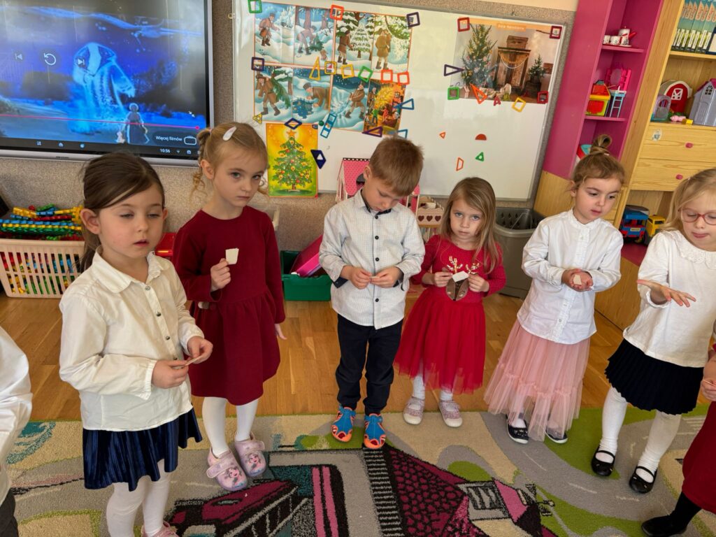 Życzenia świąteczne i  łamanie się opłatkiem