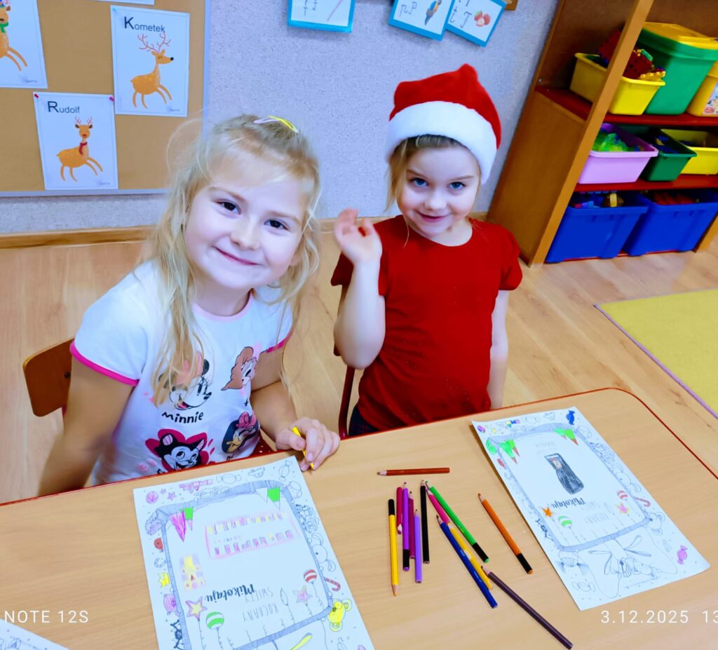 Przygotowania do przybycia Świętego Mikołaja. Grupa "Motylki".