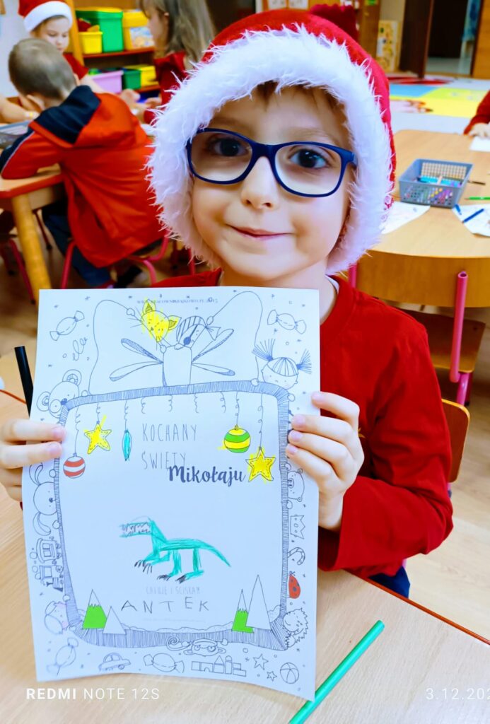 Przygotowania do przybycia Świętego Mikołaja. Grupa "Motylki".