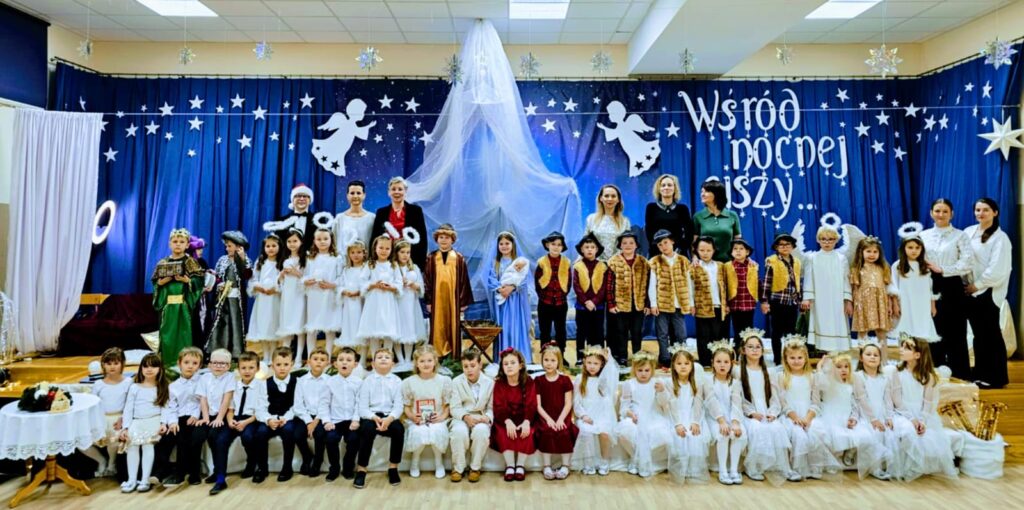 Jasełka Bożonarodzeniowe „Wśród nocnej ciszy” w Publicznym Przedszkolu Nr 2 w Busku-Zdroju.