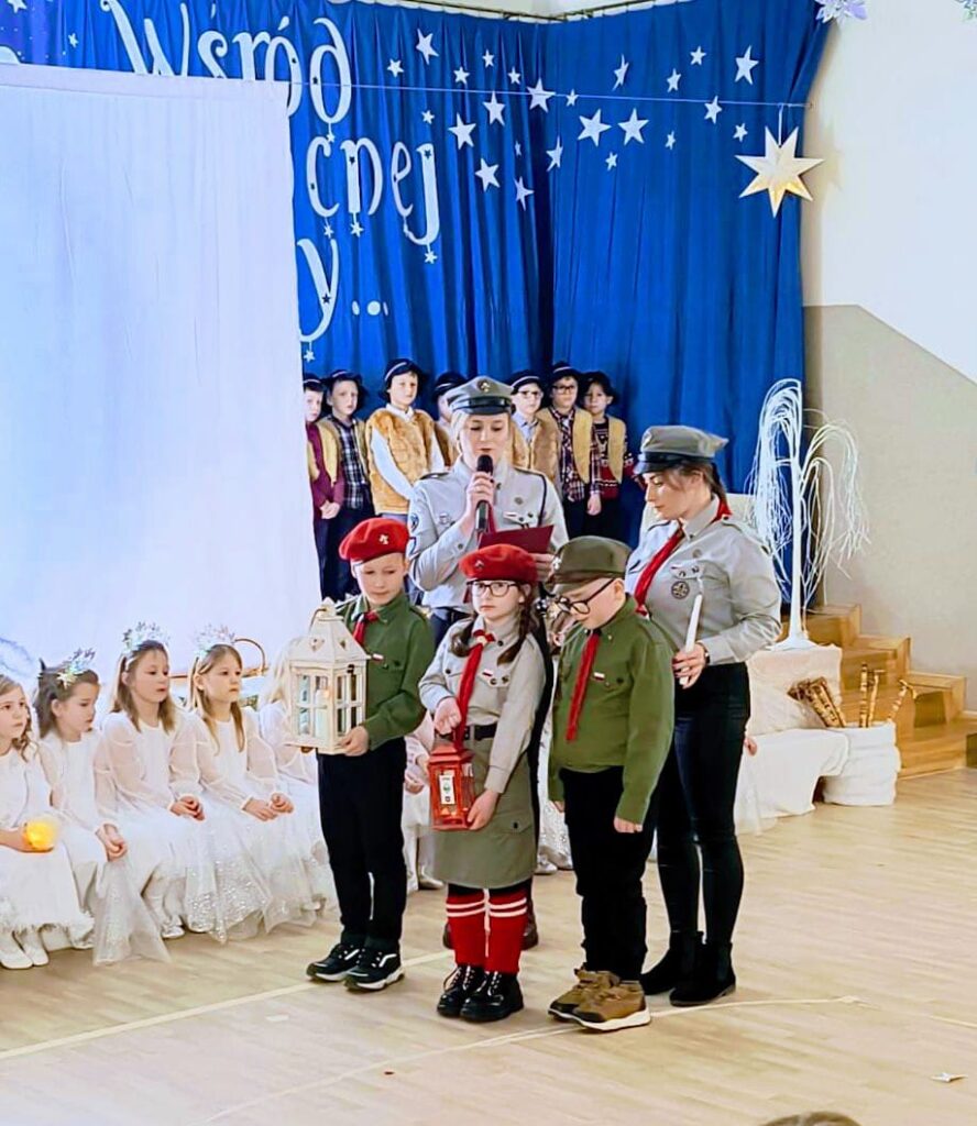 Jasełka Bożonarodzeniowe „Wśród nocnej ciszy” w Publicznym Przedszkolu Nr 2 w Busku-Zdroju.