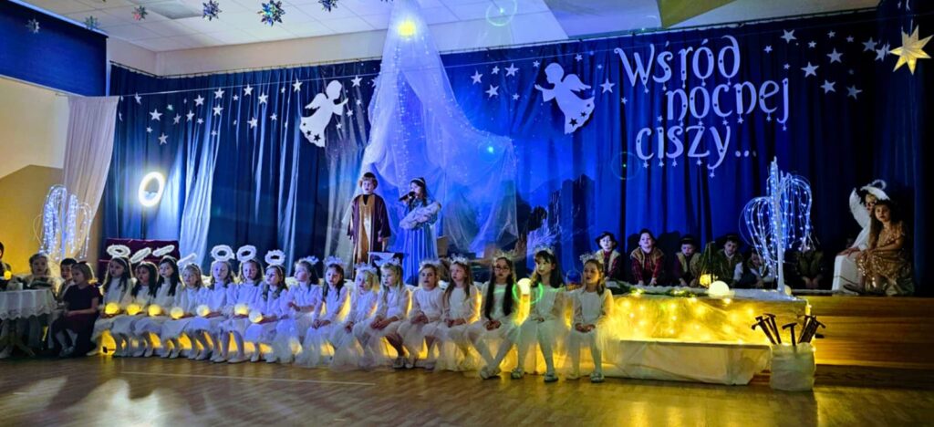 Jasełka Bożonarodzeniowe „Wśród nocnej ciszy” w Publicznym Przedszkolu Nr 2 w Busku-Zdroju.