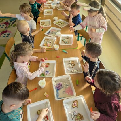 DEKORUJEMY PIERNICZKI - GRUPA TYGRYSKI