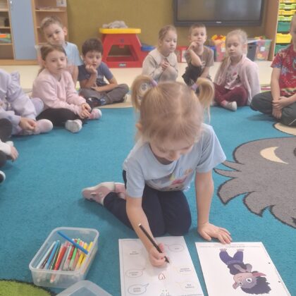 Projekt edukacyjny: "CZUCIAKI Z KRAINY EMOCJI" - BOJEK - GRUPA ŻYRAFKI