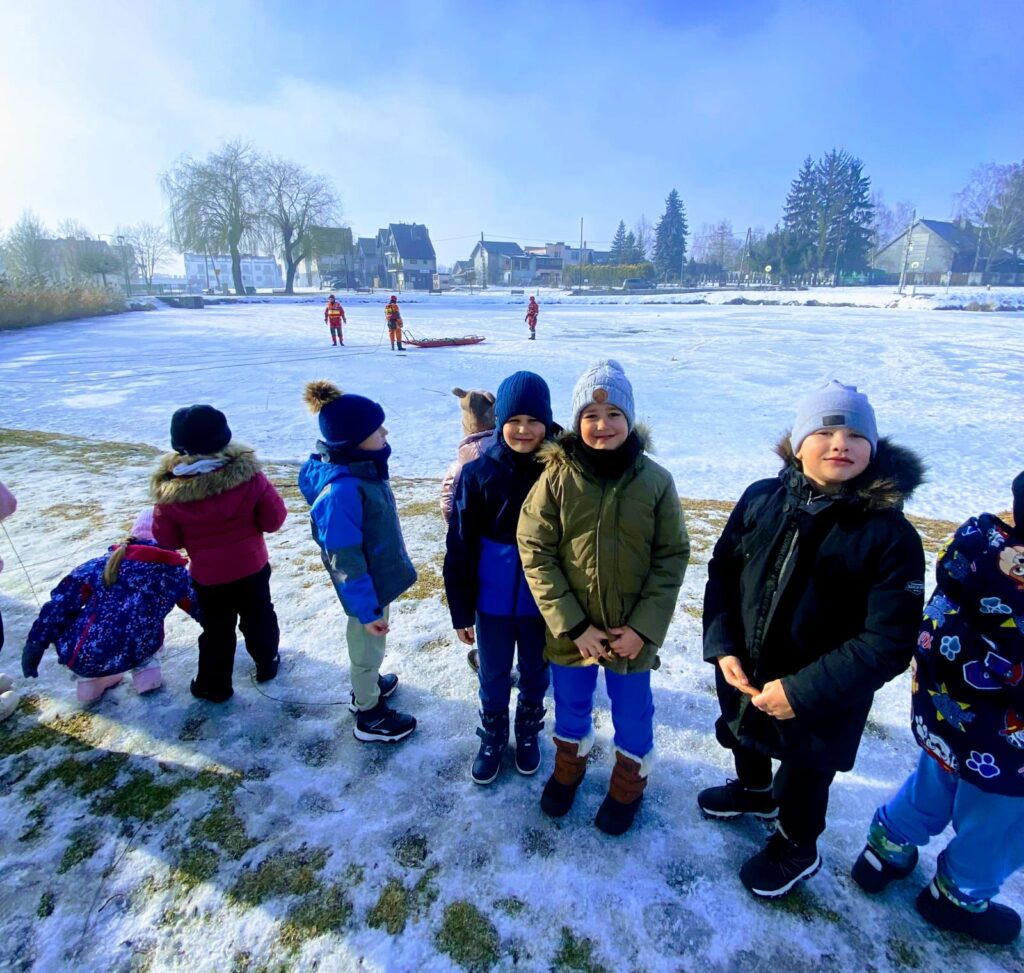 Aktywne ferie w grupach „Motylki” i „Pszczółki”.