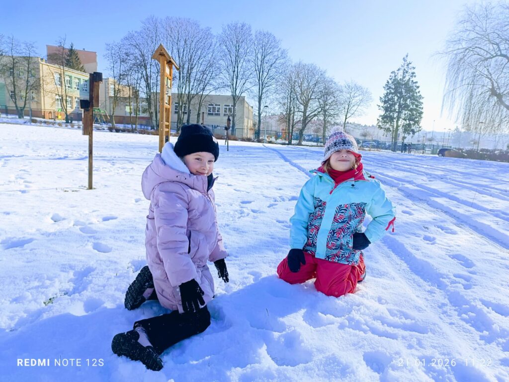 Aktywne ferie w grupach „Motylki” i „Pszczółki”.