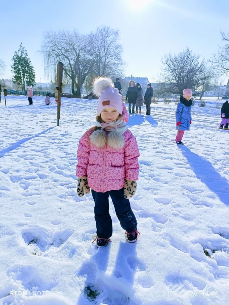 Aktywne ferie w grupach „Motylki” i „Pszczółki”.