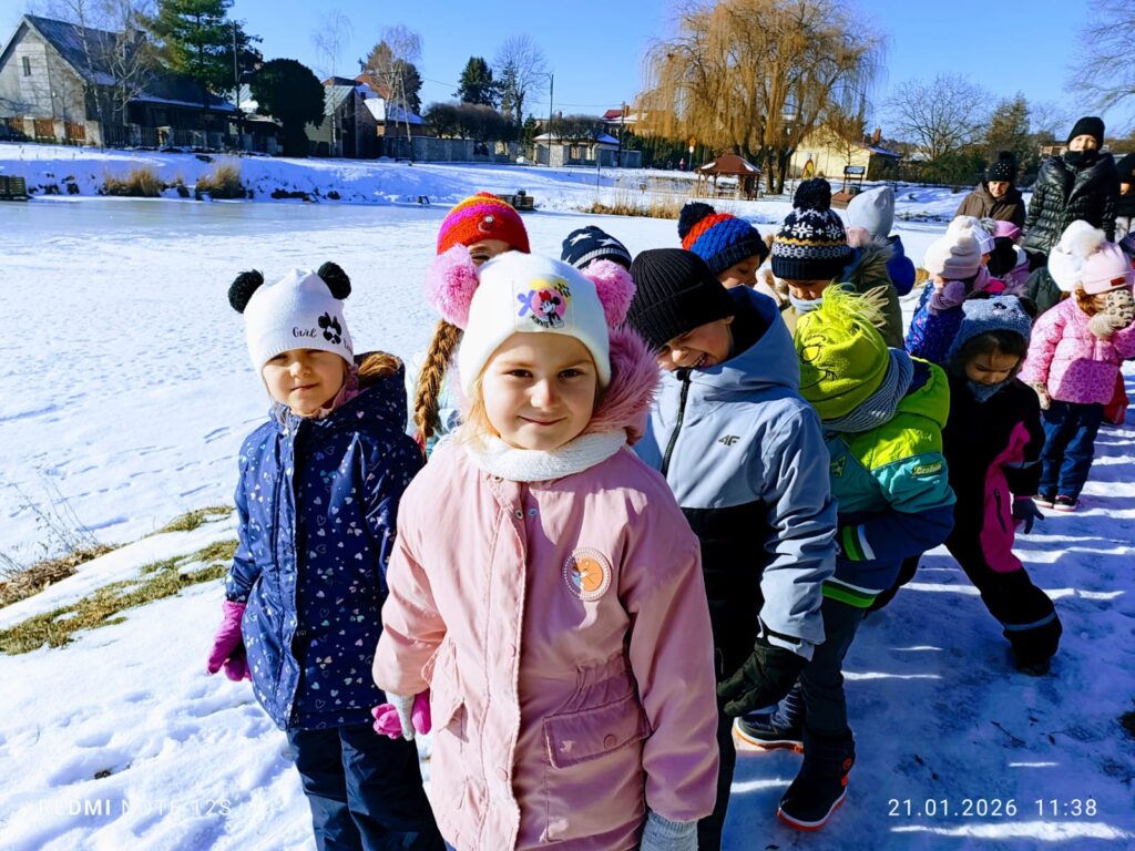 Aktywne ferie w grupach „Motylki” i „Pszczółki”.