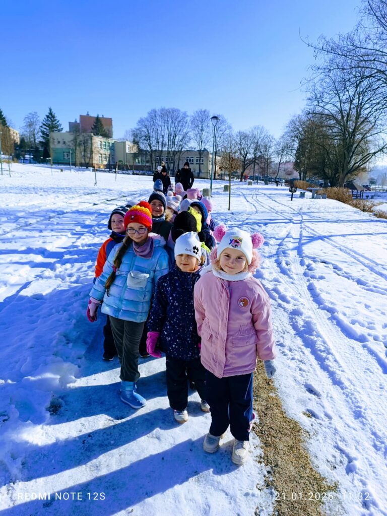 Aktywne ferie w grupach „Motylki” i „Pszczółki”.