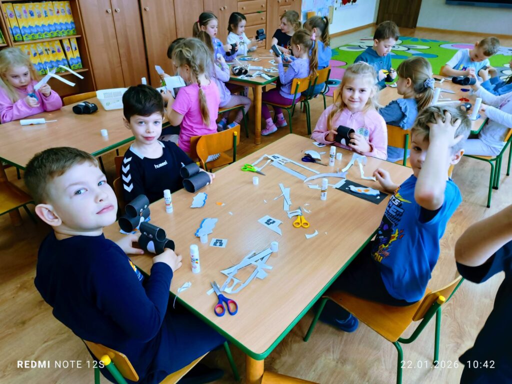 Aktywne ferie w grupach „Motylki” i „Pszczółki”.