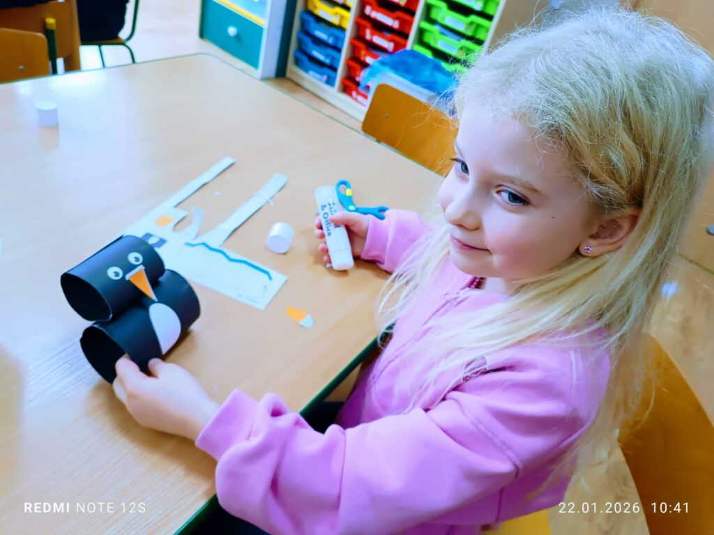 Aktywne ferie w grupach „Motylki” i „Pszczółki”.