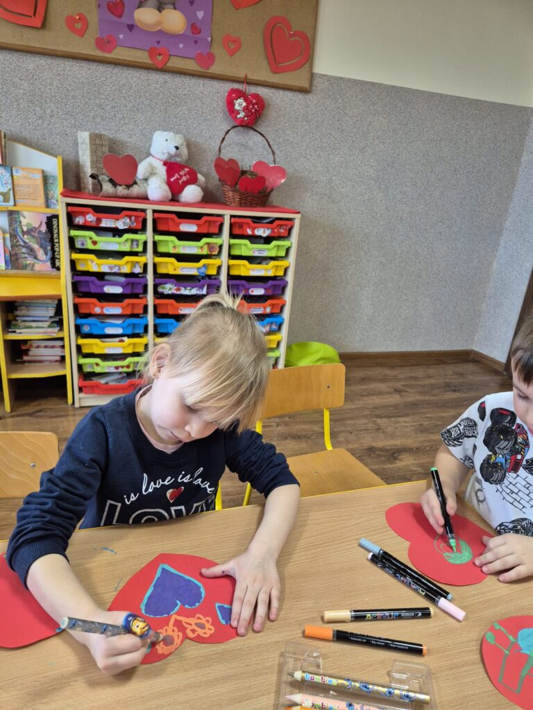 Walentynki w grupie "Wiewiórki".