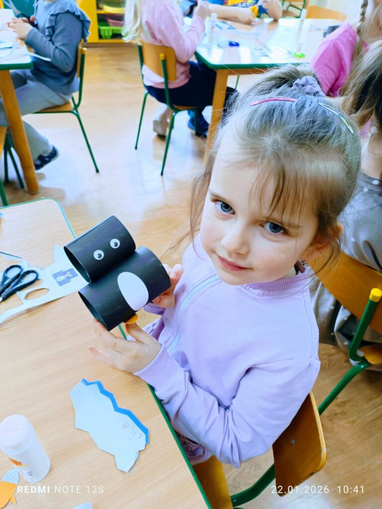 Aktywne ferie w grupach „Motylki” i „Pszczółki”.