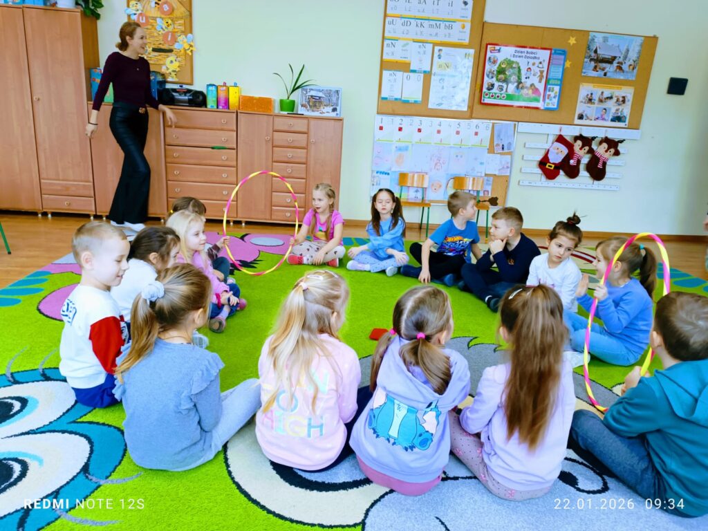 Aktywne ferie w grupach „Motylki” i „Pszczółki”.