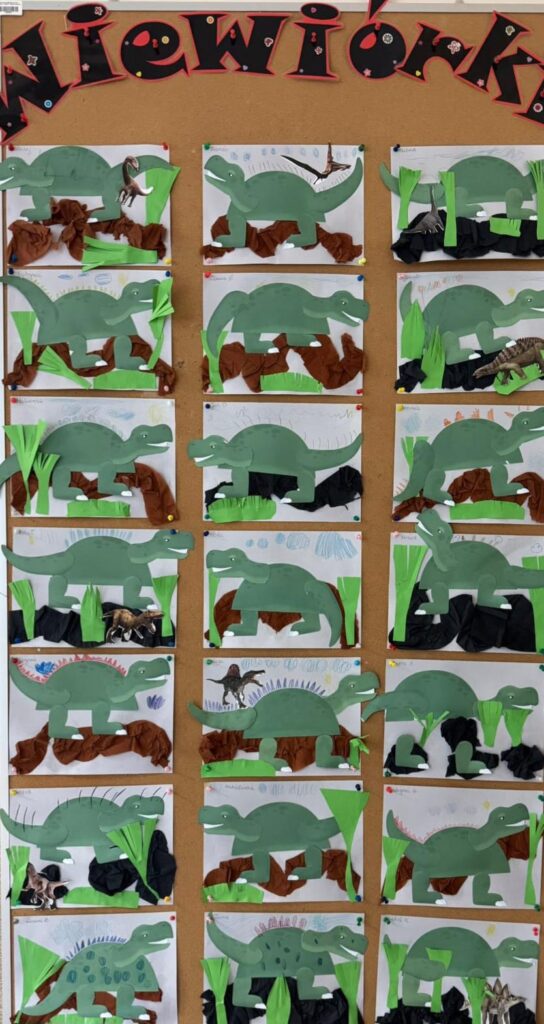 Dzień Dinozaura w grupie "Wiewiórki".