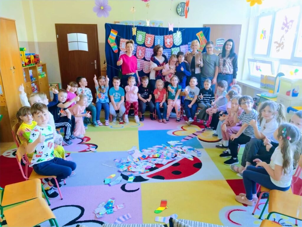 Akcja "Wyjątkowa Skarpetka" w grupie "Motylki".