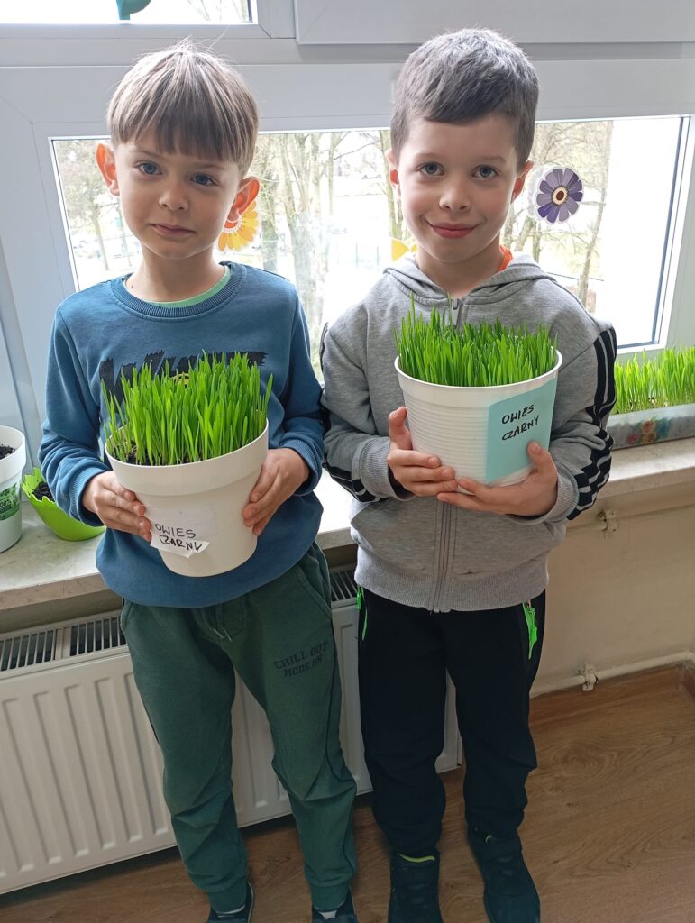 Wiosenne sadzenie w grupie "Pszczółki".