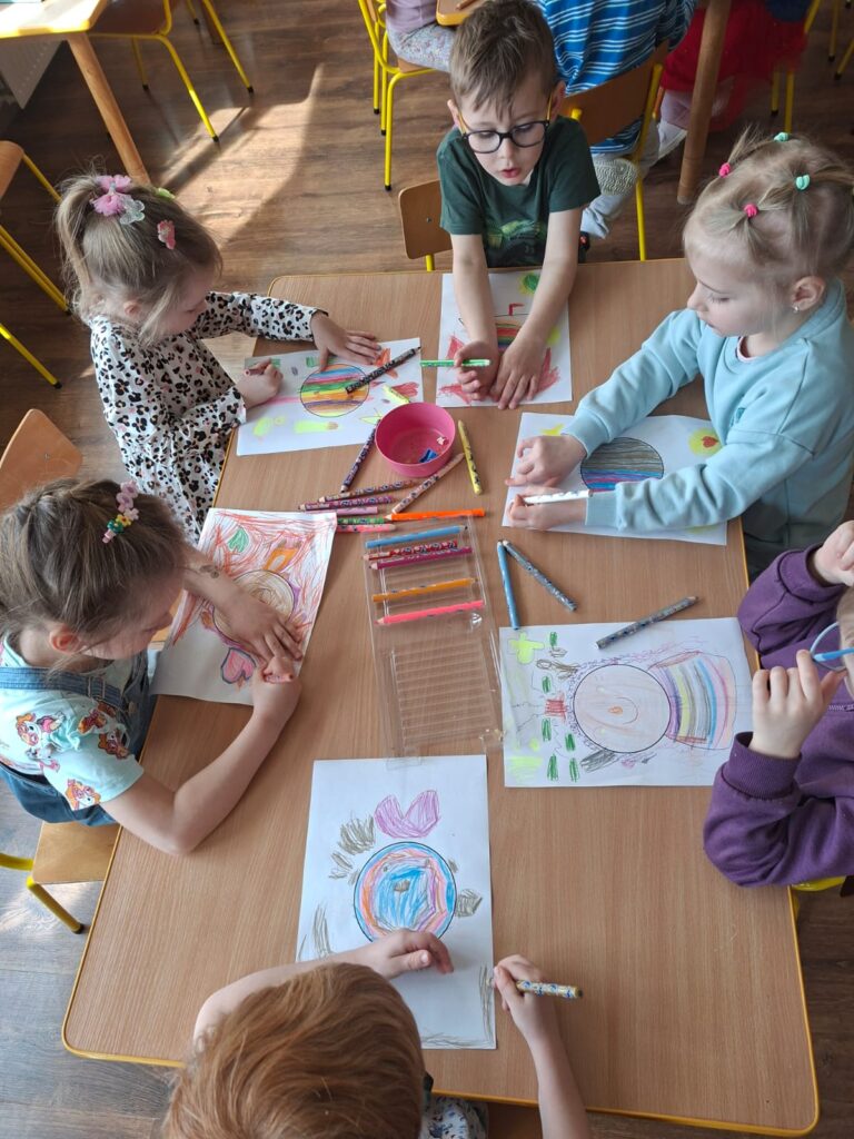 Udział dzieci w grupowym Konkursie Matematycznym.