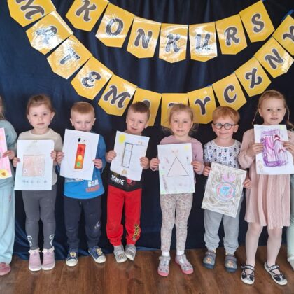 Udział dzieci w grupowym Konkursie Matematycznym.