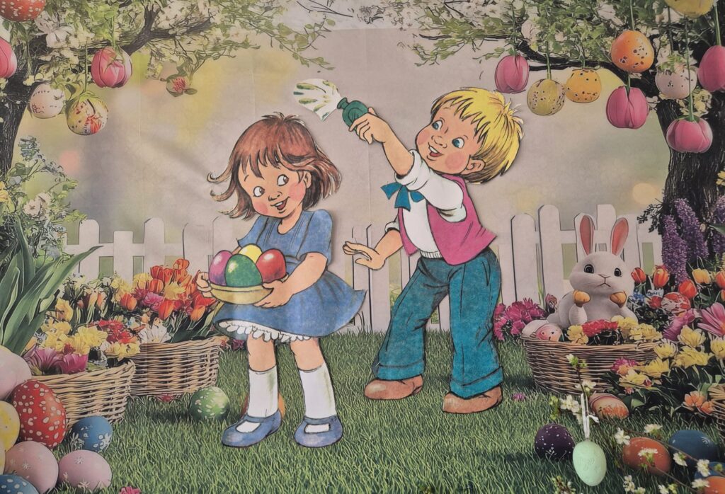 Z okazji Świąt Wielkanocnych Dzieci oraz Panie z grupy „Wiewiórki” składają najserdeczniejsze życzenia: 🌷🐣
Niech ten wyjątkowy czas przyniesie radość, spokój i wiosenną nadzieję,
a każdy dzień wypełniony będzie uśmiechem, ciepłem i życzliwością.
Niech w Waszych domach zagości miłość, zdrowie oraz rodzinna atmosfera.
Wesołego Alleluja! 🌼🥚