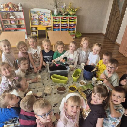 Wiosenny Ogródek w grupie "Wiewiórek".