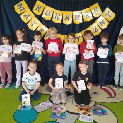 Konkurs Matematyczny w grupie "Pszczółki".