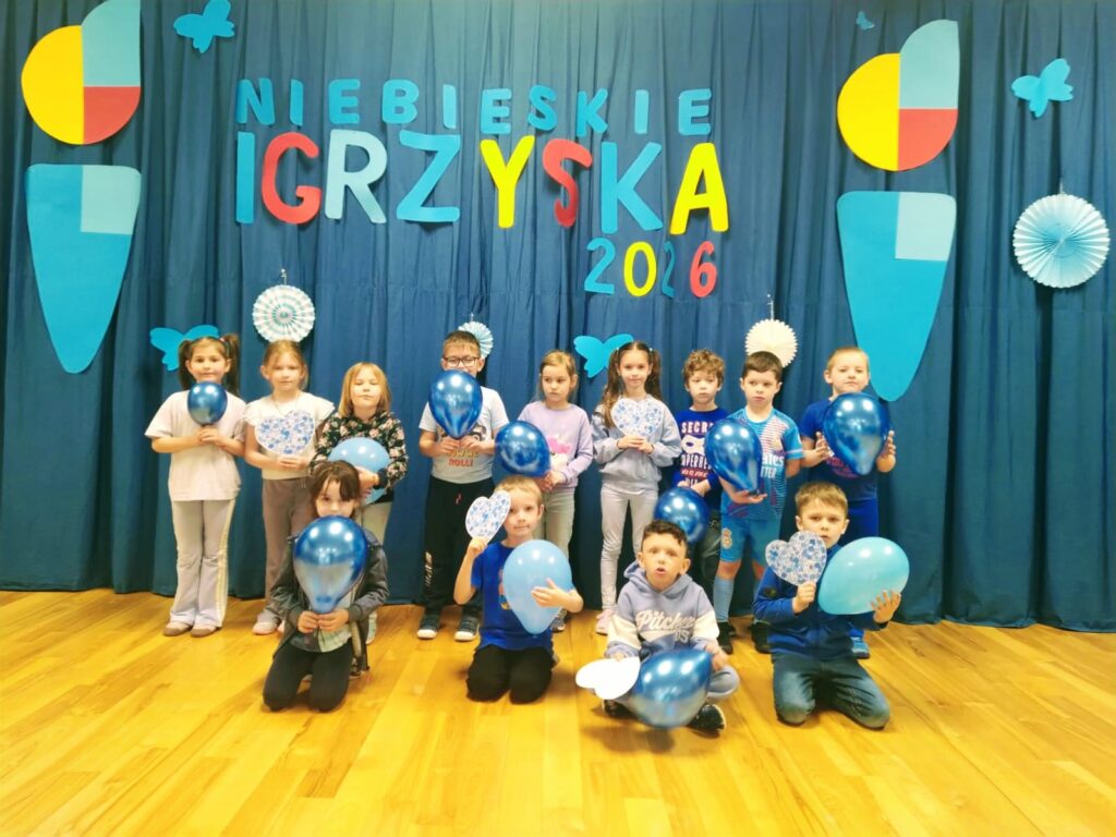 "Niebieskie Igrzyska" w Publicznym Przedszkolu Nr 2 w Busku-Zdroju.