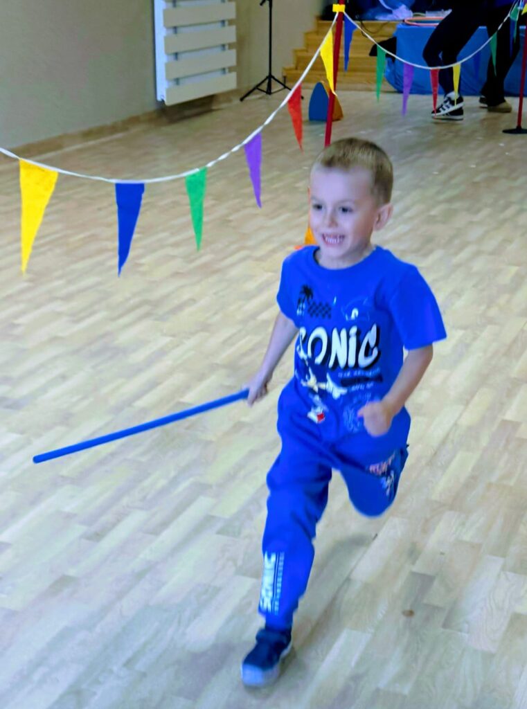 "Niebieskie Igrzyska" w Publicznym Przedszkolu Nr 2 w Busku-Zdroju.