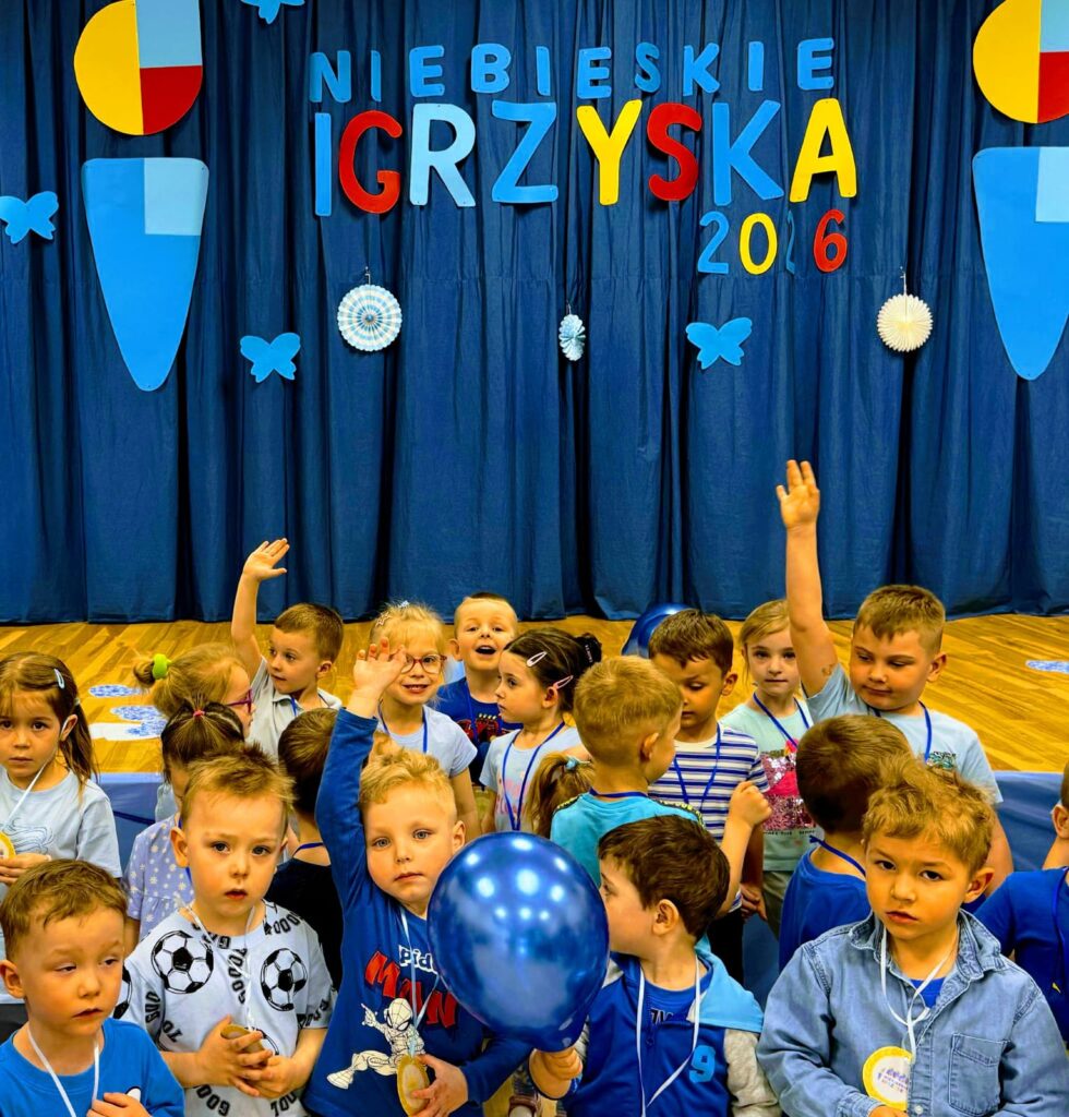 "Niebieskie Igrzyska" w Publicznym Przedszkolu Nr 2 w Busku-Zdroju.